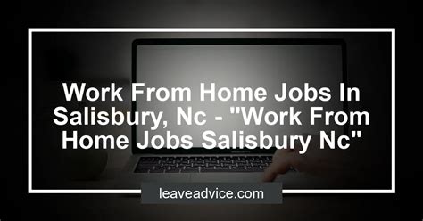 Jobs in salisbury nc. Things To Know About Jobs in salisbury nc. 